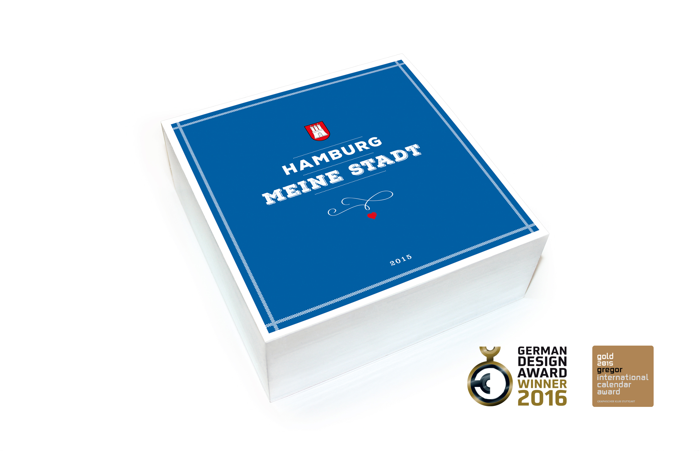 Calendar Design, Kalendergestaltung; Kalender 2015 über die Hansestadt Hamburg; Illustration, Typographie, Print Design; Auszeichnungen: Gold beim Gregor International Calendar Award 2016, German Design Award Winner 2016