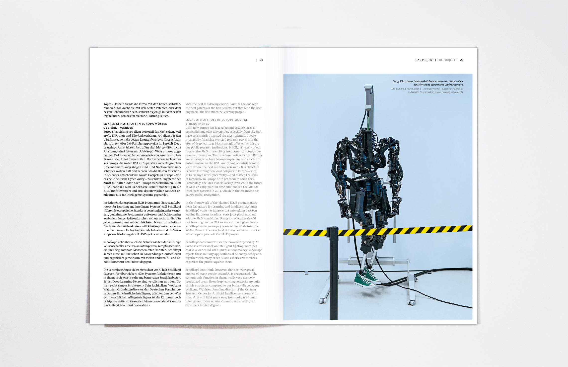 Innenseiten aus der Körber-Preis-Broschüre 2019, Körber Stiftung, Hamburg, Editorial- und Printdesign, Typografie, Fotografie Friedrun Reinhold