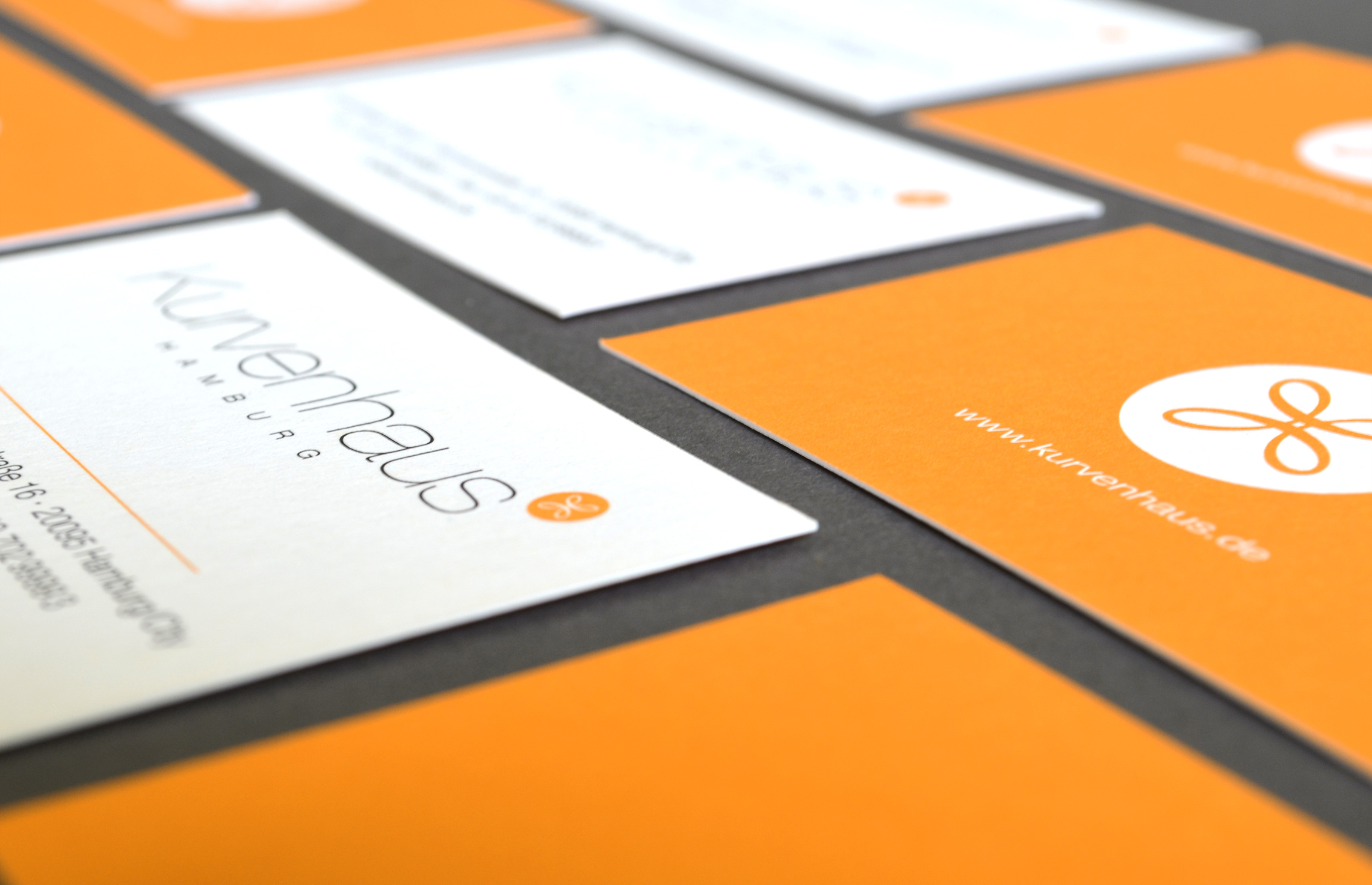 Corporate Design; Visitenkarten für das Kurvenhaus Hamburg; Print Design